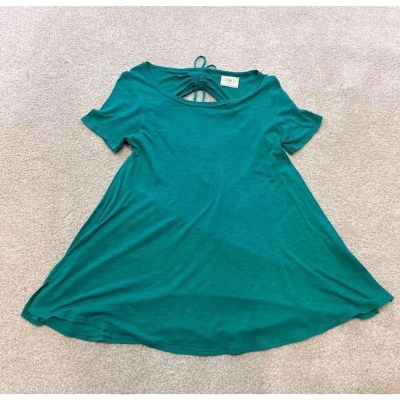 T.La Tops - T.La Anthropologie Blouse Green Women's Size XS Short Sleeve
